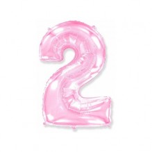  Цифра "2" розовый