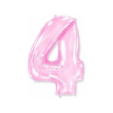  Цифра "4" розовый