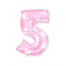  Цифра "5" розовый