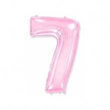  Цифра "7" розовый